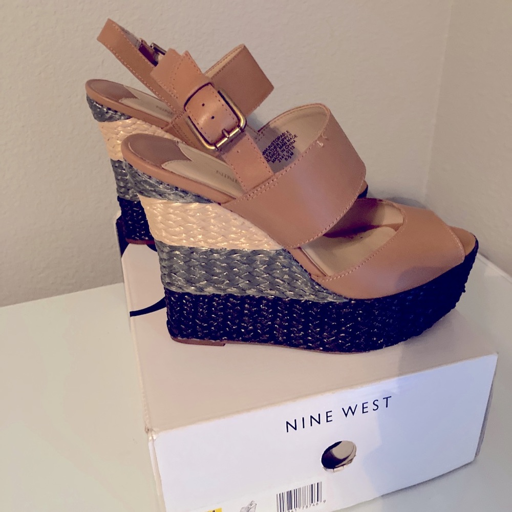 Nine West Woven wedges